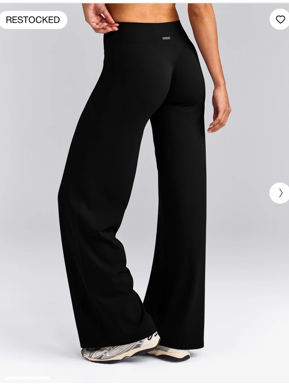 NWT M LONG BLACK SOFTMOTION™ STRAIGHT LEG PANTS WITH GRAY LOGO